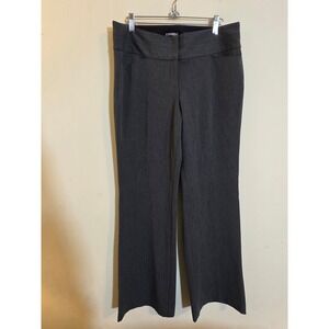 Express Editor Charcoal Gray Bootcut Dress Pants Womens Size 8R Stretch Trousers